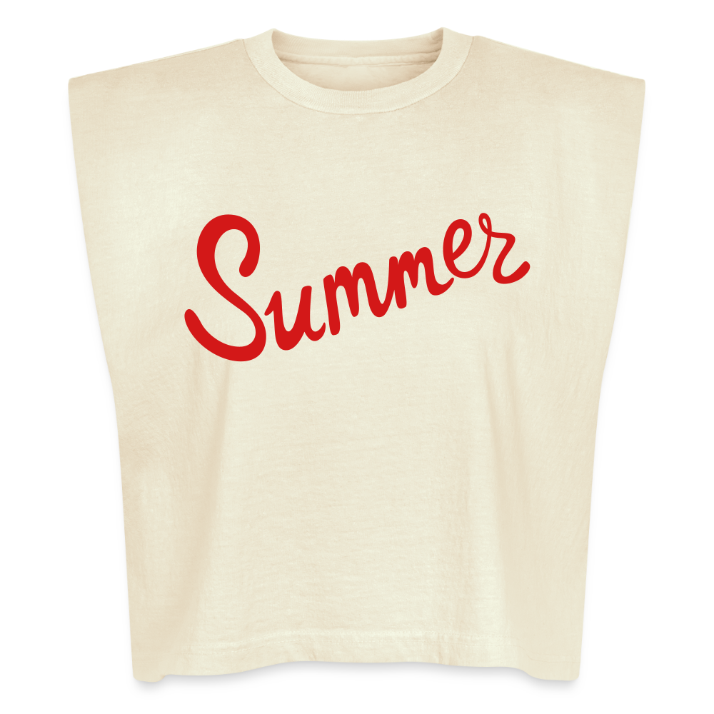American Apparel Women's Garment Dyed Muscle Tank - faded cream