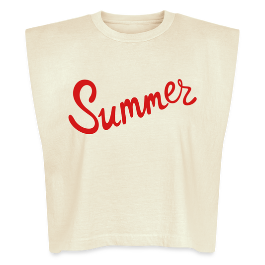 American Apparel Women's Garment Dyed Muscle Tank - faded cream
